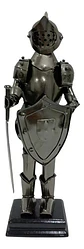 Caballero Medieval Espada Y Escudo  Decorativa Armadura - Miniatura 2