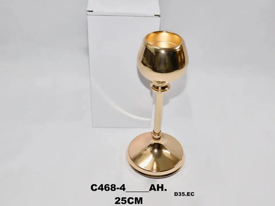 Candelabro Veladora Cirio Velones Vela 25cm Luz Led  2