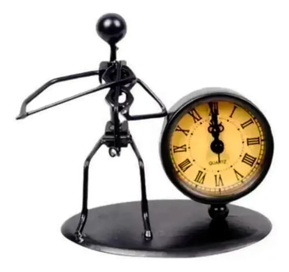 Reloj Músico Adorno Ballenato Acordeón Oficina Figura 1