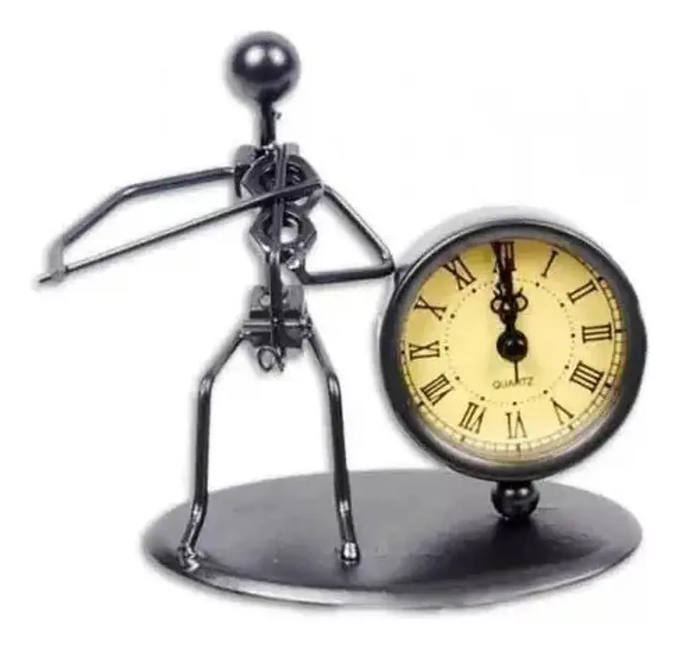 Reloj Músico Adorno Ballenato Acordeón Oficina Figura 2