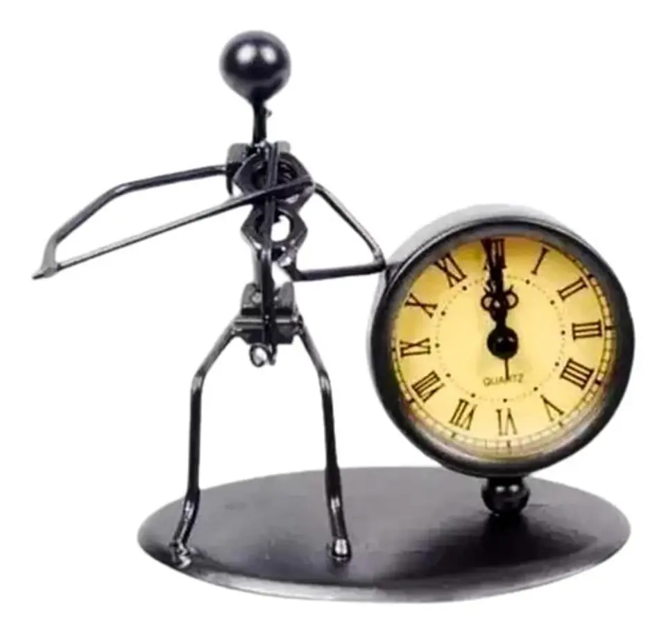 Reloj Músico Adorno Ballenato Acordeón Oficina Figura 3