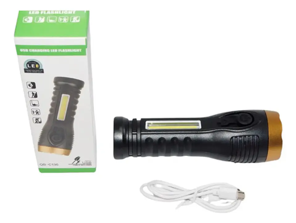 Mini Linterna De Mano Recargable Portátil De 20 W  3
