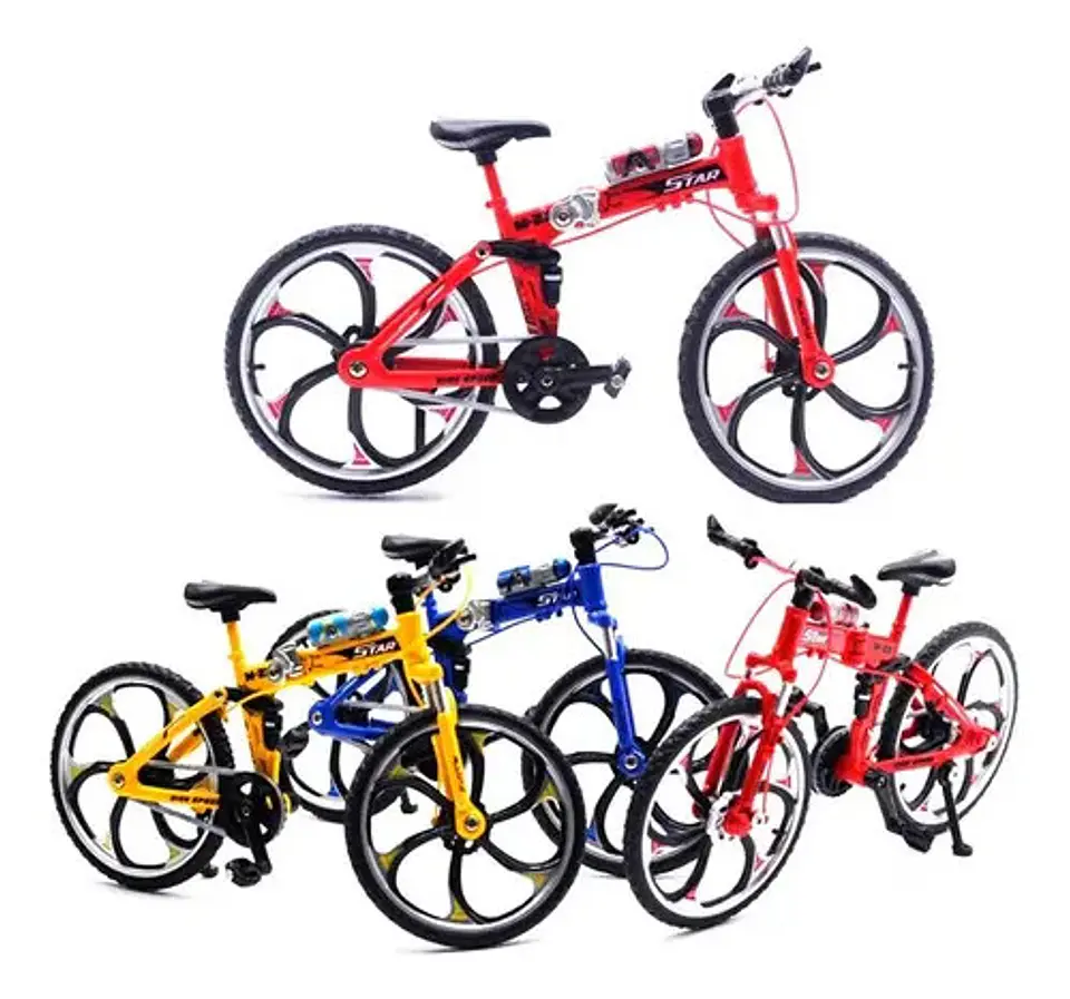 Bicicleta Montaña Escala 1:18 Colección Juguete Bmx 5