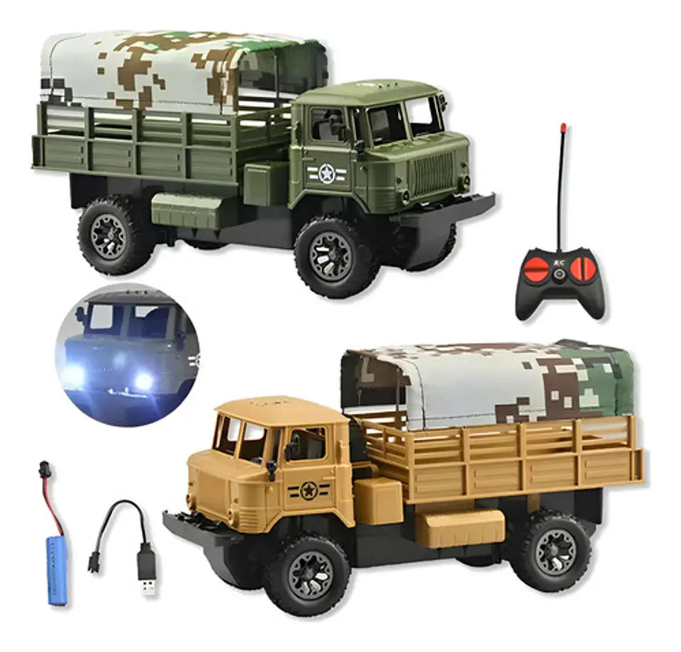 Camión Control Remoto Speed Truck Carro Militar  1