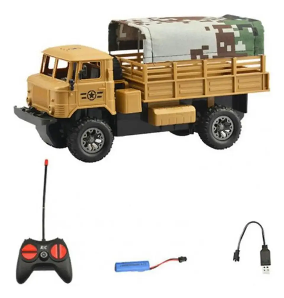 Camión Control Remoto Speed Truck Carro Militar  2