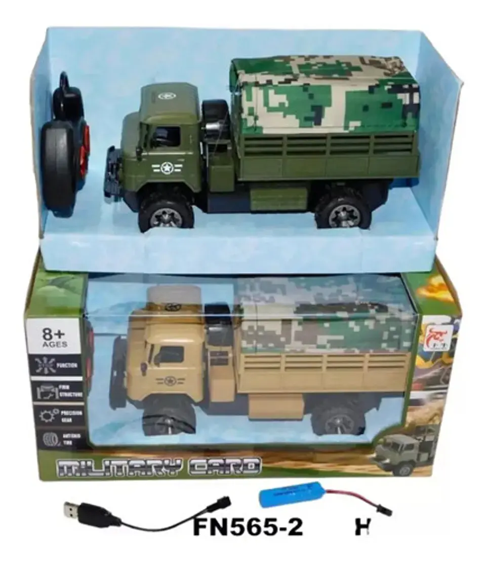Camión Control Remoto Speed Truck Carro Militar  4