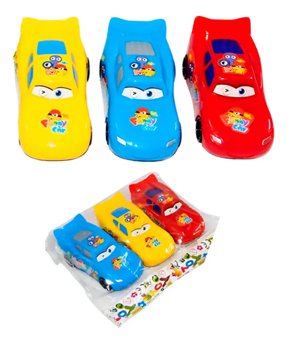 Carros Auto X3 Und Cars Rayo Juguete Niños Plásticos Pvc 1
