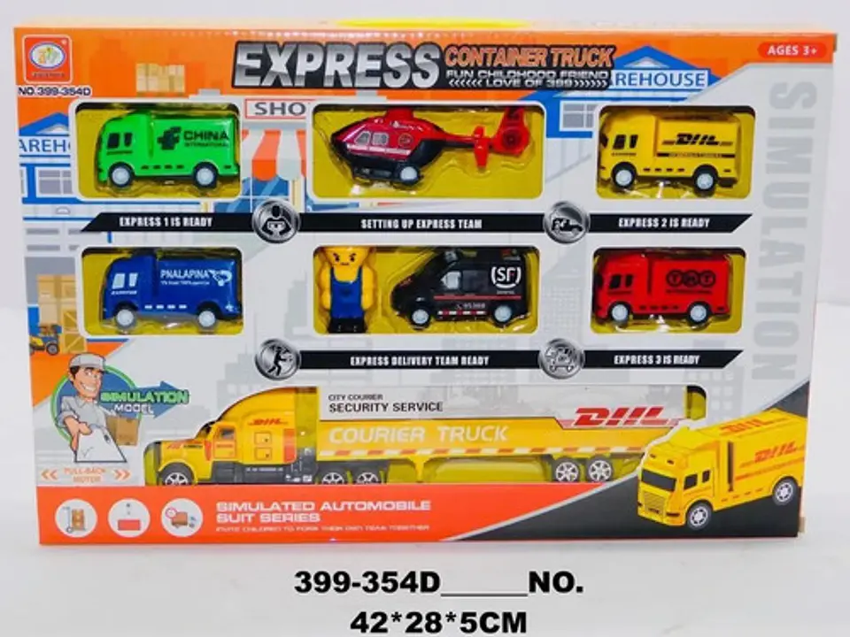 Kit Juguete 6 Camiones Helicóptero Muñeco 4