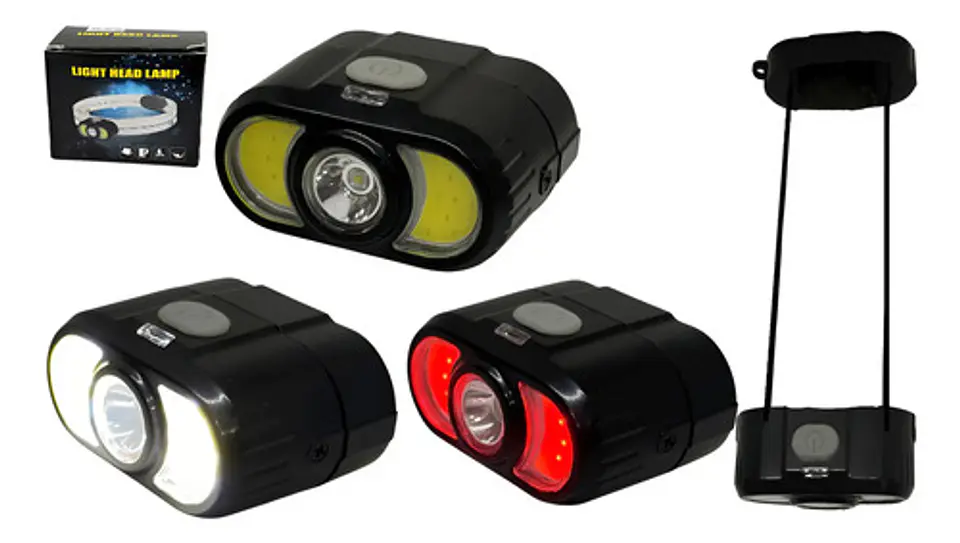 Linterna Portátil Frontal Recargable Luz Led Camping Minera 1