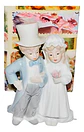 Pareja Casados Centro Mesa Estatuas Decoración Ponqués  - Miniatura 1