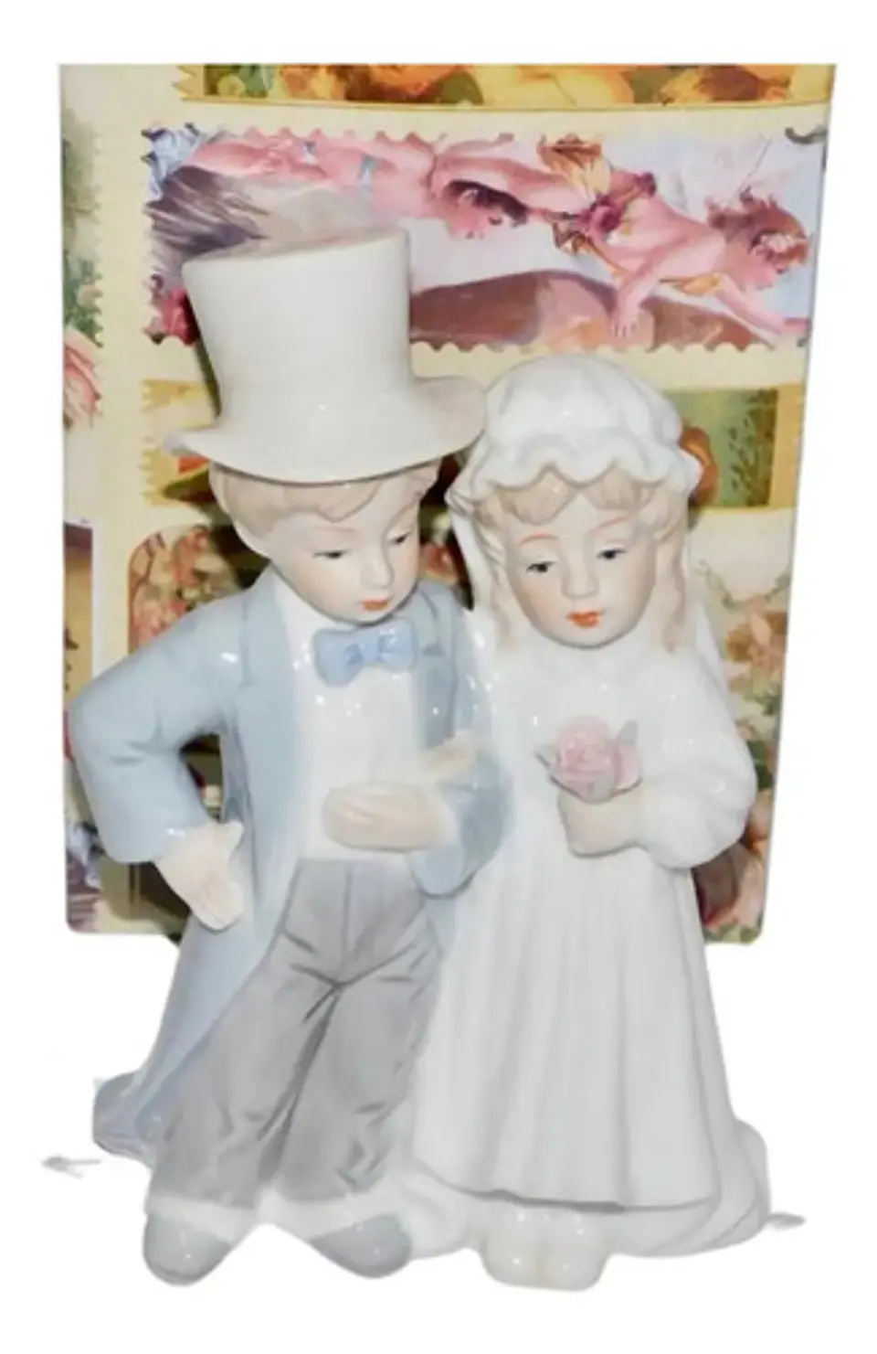 Pareja Casados Centro Mesa Estatuas Decoración Ponqués  2