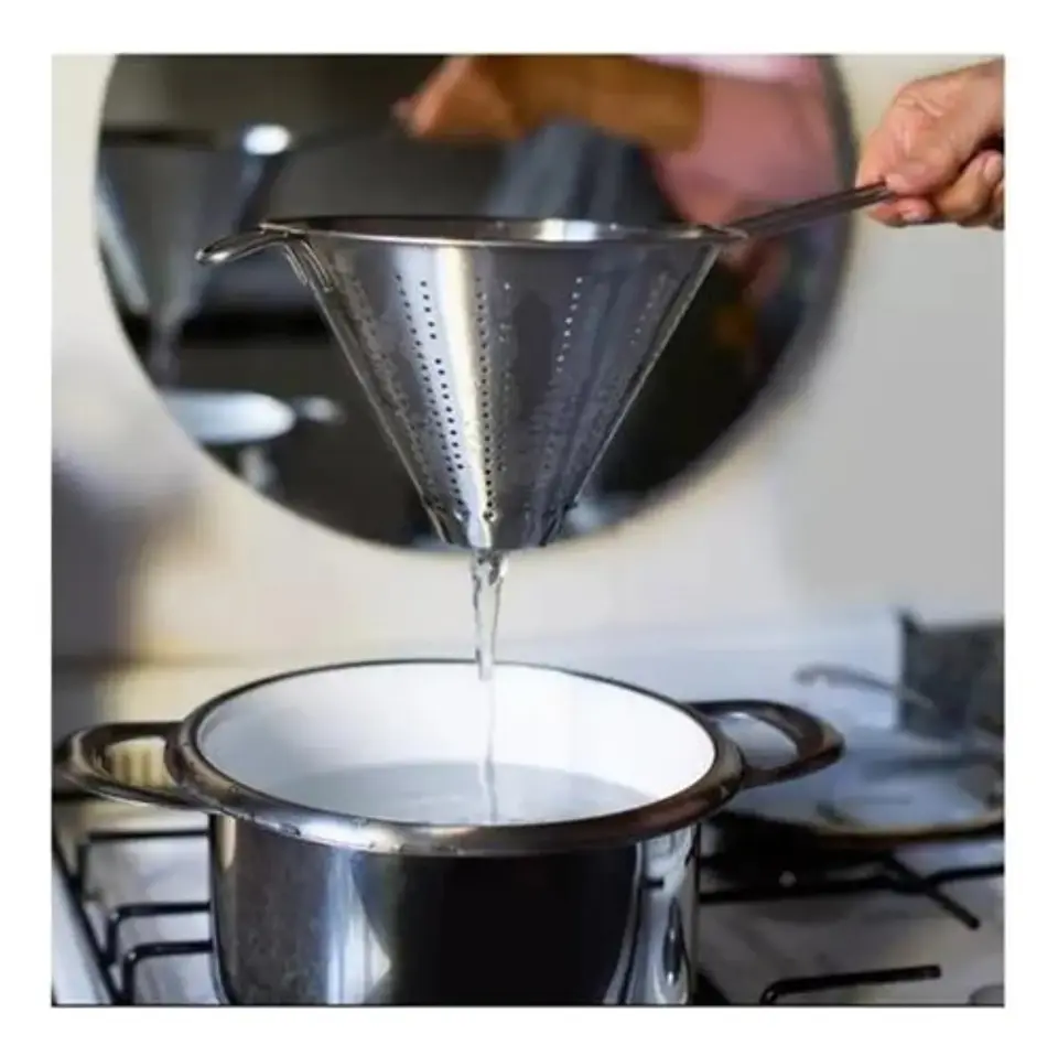 Colador Chino 12cm Acero Inoxidable Utensilios De Cocina  4