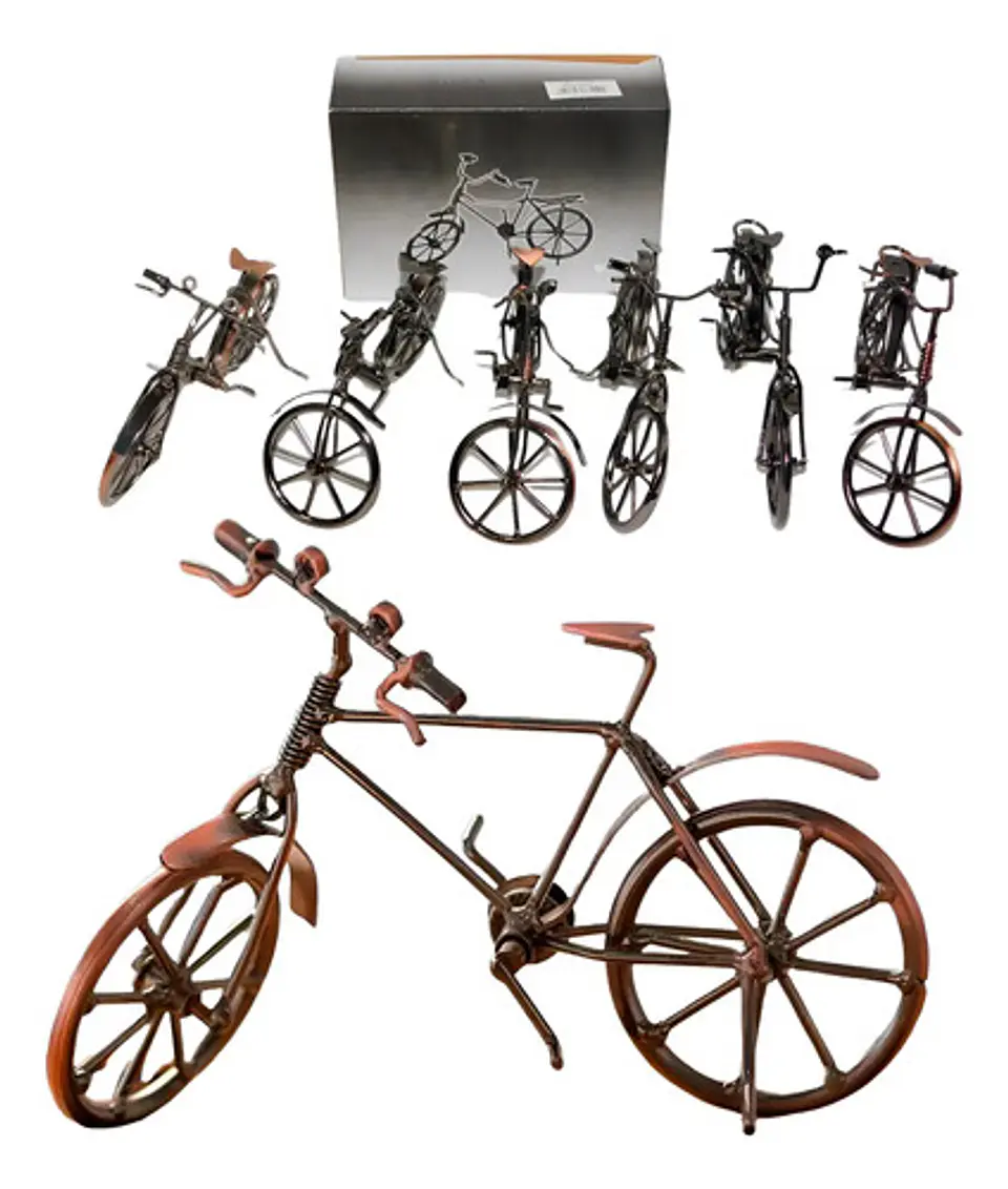 Estatua Bicicleta Escultura Decoración Adorno 1