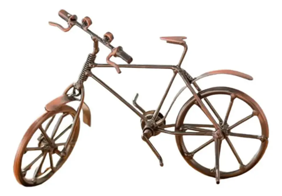 Estatua Bicicleta Escultura Decoración Adorno 2