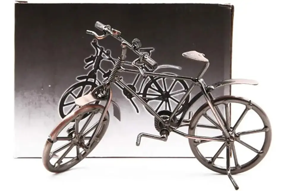 Estatua Bicicleta Escultura Decoración Adorno 6