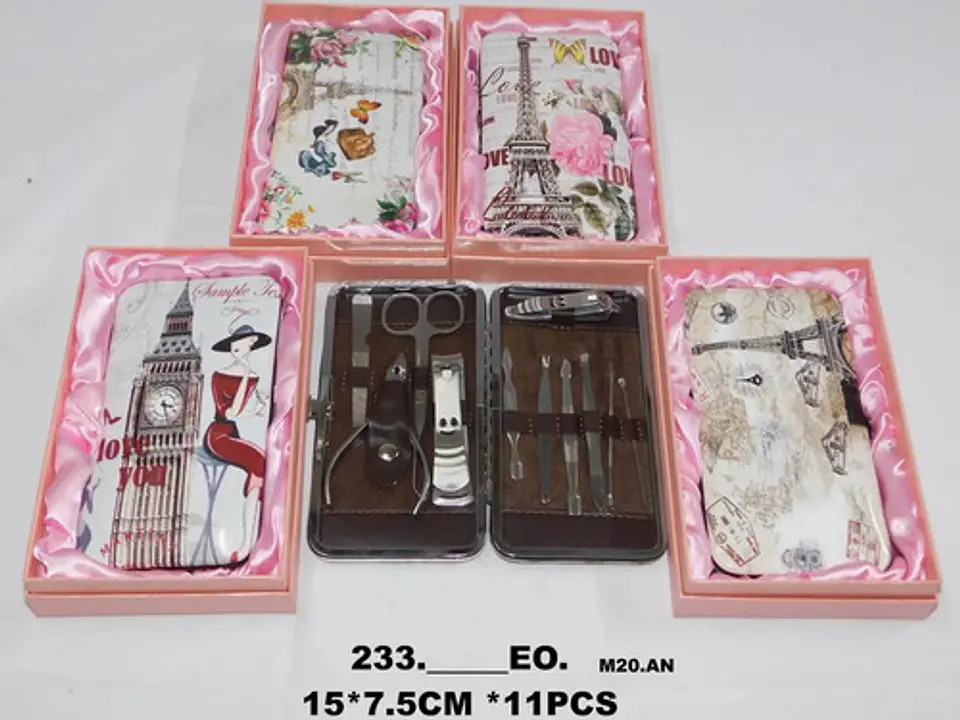 Pedicure Manicure Kit Estuche Belleza Corta Uñas Aseo  3