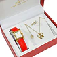 Estuche Reloj Cadena Anillo Regalo Belleza Mujer Dama - Miniatura 1