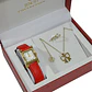 Estuche Reloj Cadena Anillo Regalo Belleza Mujer Dama - Miniatura 2