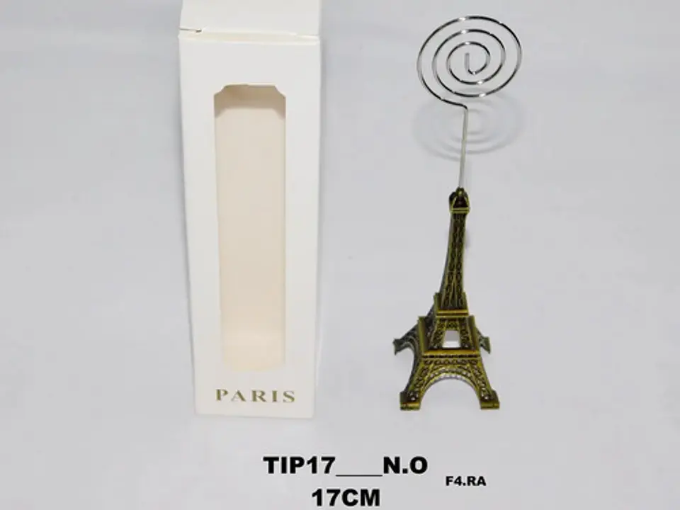 Tarjetero De Metal Con Forma De Torre Eiffel 17 Cm  4