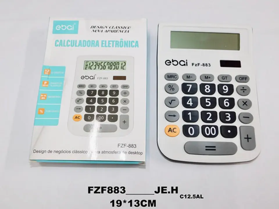 Calculadora Electrónica Funciones Basicas 12 Dígitos 3