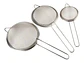 Coladores Metálicos X3 Und Gris Utensilios Cocina Repostería - Miniatura 2