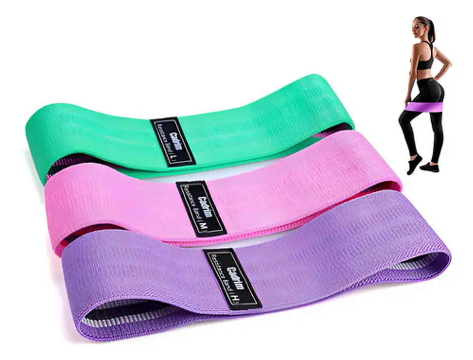 Kit De 3 Bandas Elásticas, Bandas De Resistencia Para Caderas, Piernas Y Glúteos 4