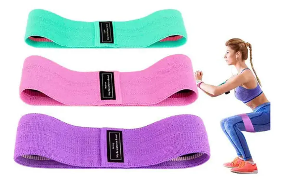 Kit De 3 Bandas Elásticas, Bandas De Resistencia Para Caderas, Piernas Y Glúteos 5