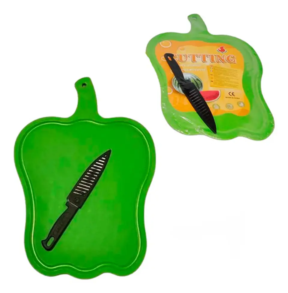 Tabla Picar + Cuchillo Obsequio Cuchillo Utensilios Cocina  1