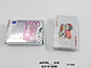  Cartas Poker Casino Profesionales Juego Mesa Plateado Euro - Miniatura 3