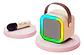 Radio Parlante Bluetooth Karaoke Luz Led Mic Inalámbrico - Miniatura 1