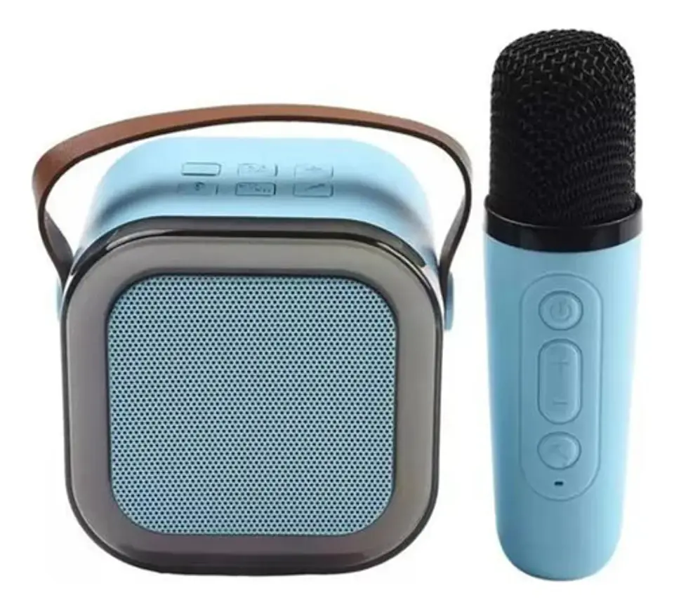 Radio Parlante Bluetooth Karaoke Luz Led Mic Inalámbrico 2