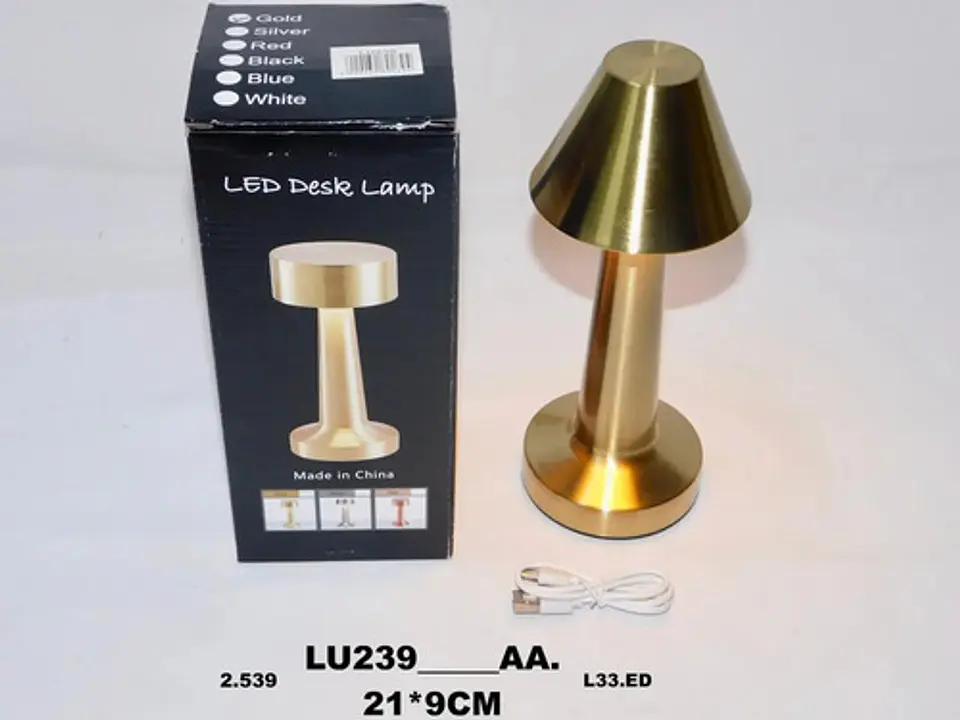 Lámpara Táctil De 3 Niveles De Mesa Led Portátil Sensor  4