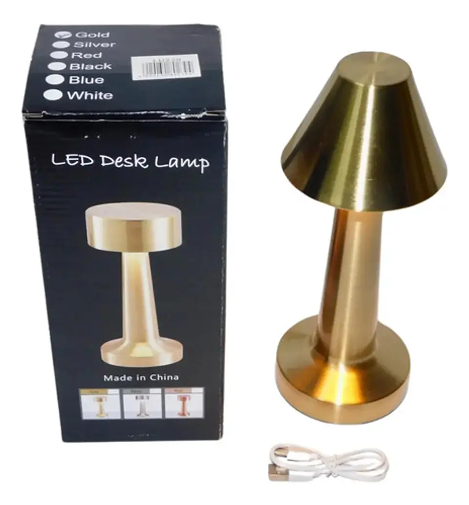 Lámpara Táctil De 3 Niveles De Mesa Led Portátil Sensor  5