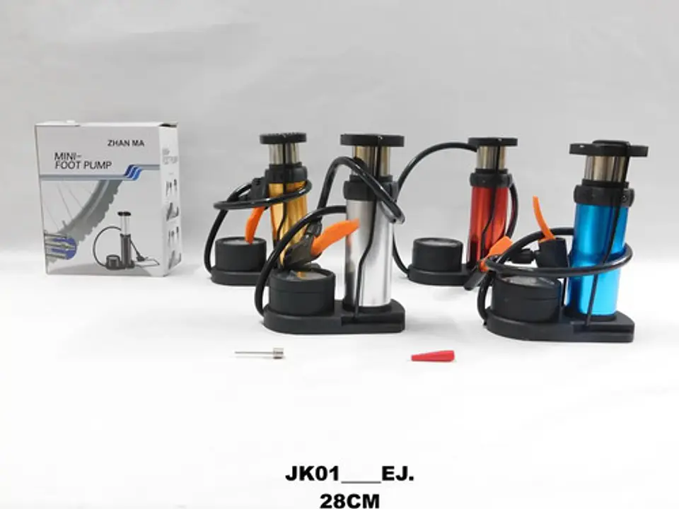 Bomba Inflador Mini De Piso Pie Bicicleta Llantas 2