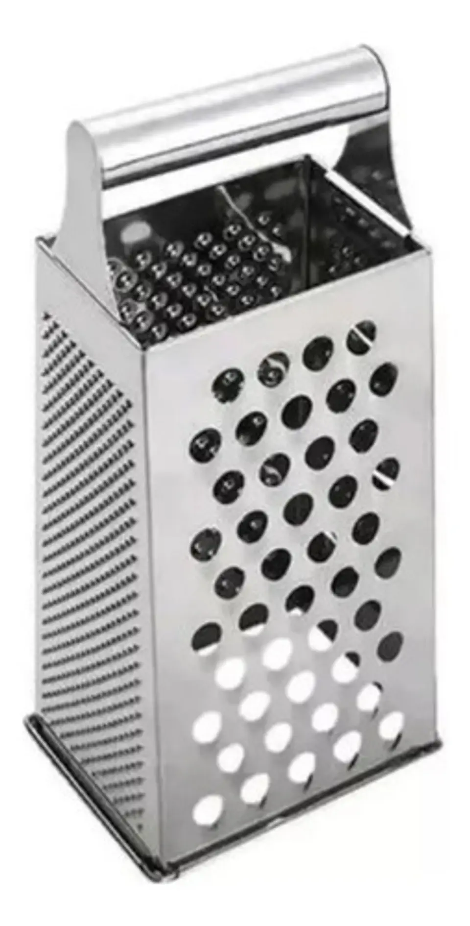 Rallador Caja Con Asa Triturador Manual Acero Inoxidable  1