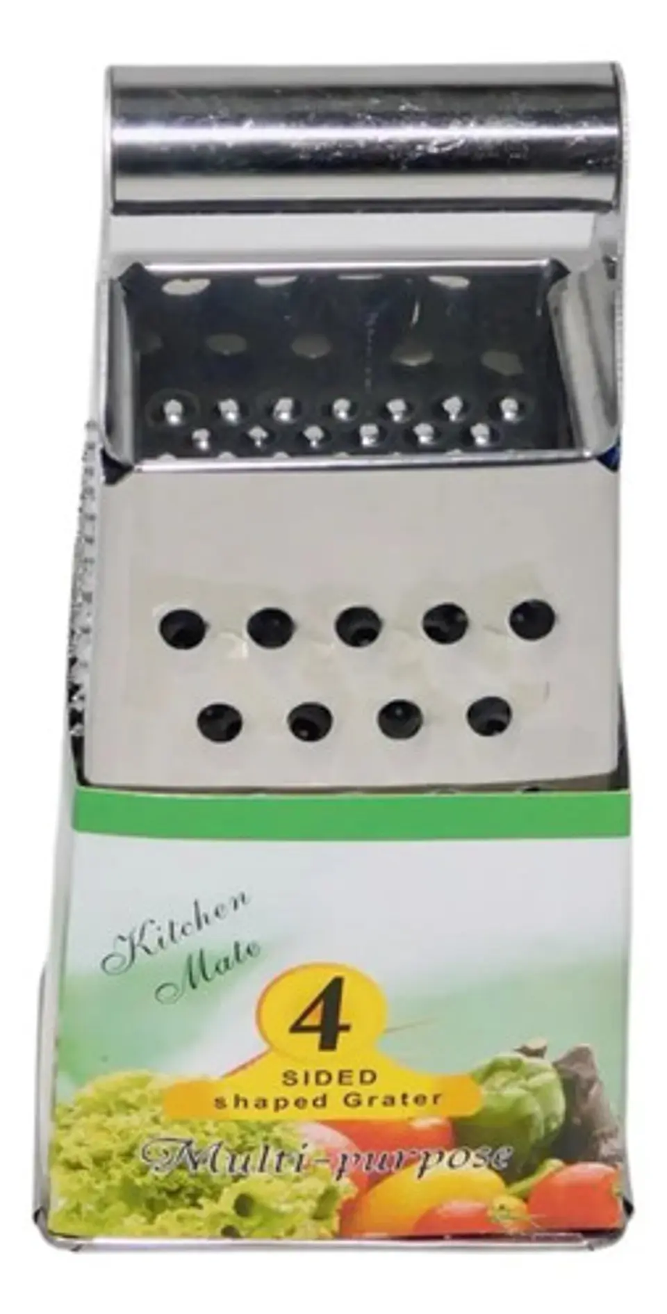 Rallador Caja Con Asa Triturador Manual Acero Inoxidable  2