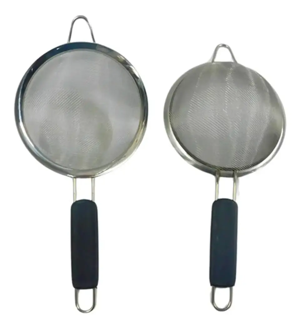 Colador Metal Mango Plastico 20 Cm Utensilios De Cocina  1