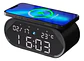 Reloj Despertador Cargador Inalámbrico Termómetro Rápida  - Miniatura 1