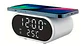 Reloj Despertador Cargador Inalámbrico Termómetro Rápida  - Miniatura 3