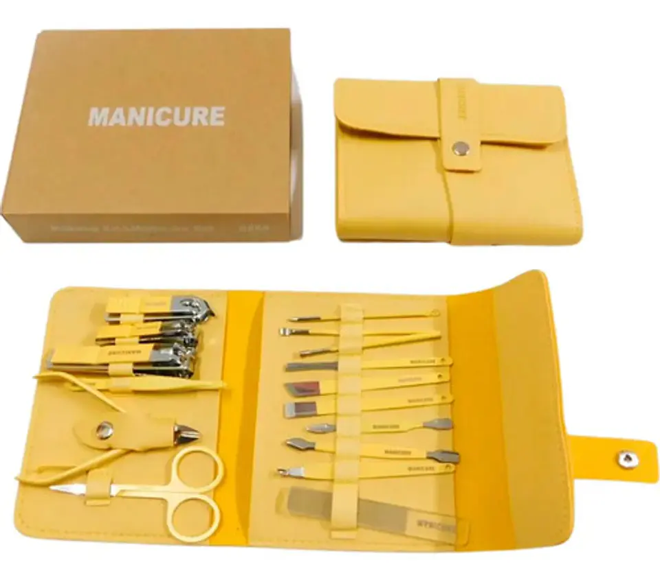 Manicure Kit Estuche Belleza Corta Uñas Manos Estética 16pcs 1