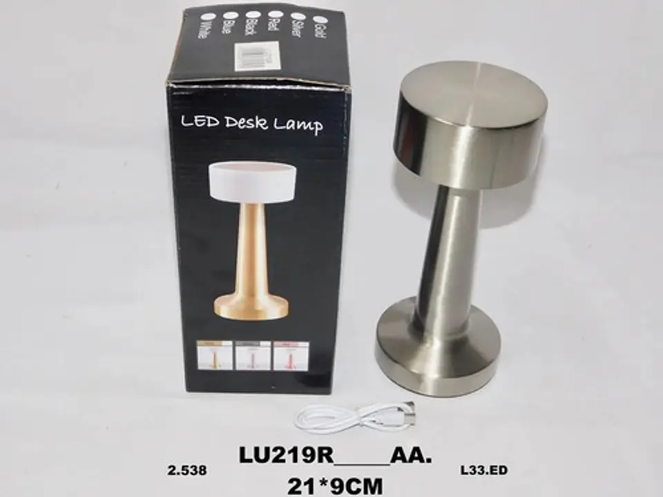 Lámpara De Mesa Led Portátil Con Sensor Táctil De 3 Niveles 2