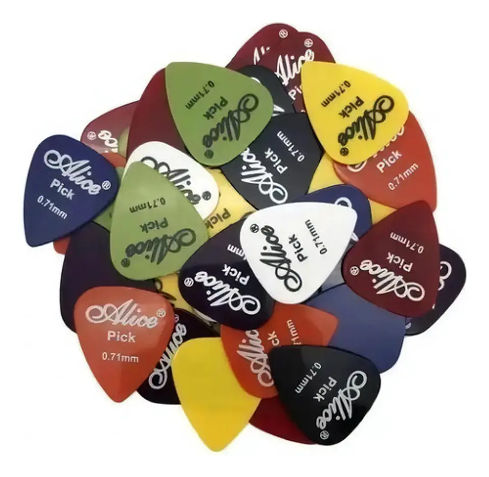 Caja X100 Plumilla Picks Guitarra Eléctrica Acústica Alice  1