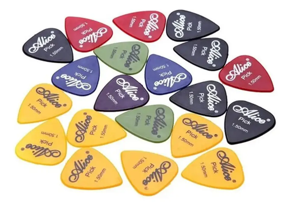 Caja X100 Plumilla Picks Guitarra Eléctrica Acústica Alice  7