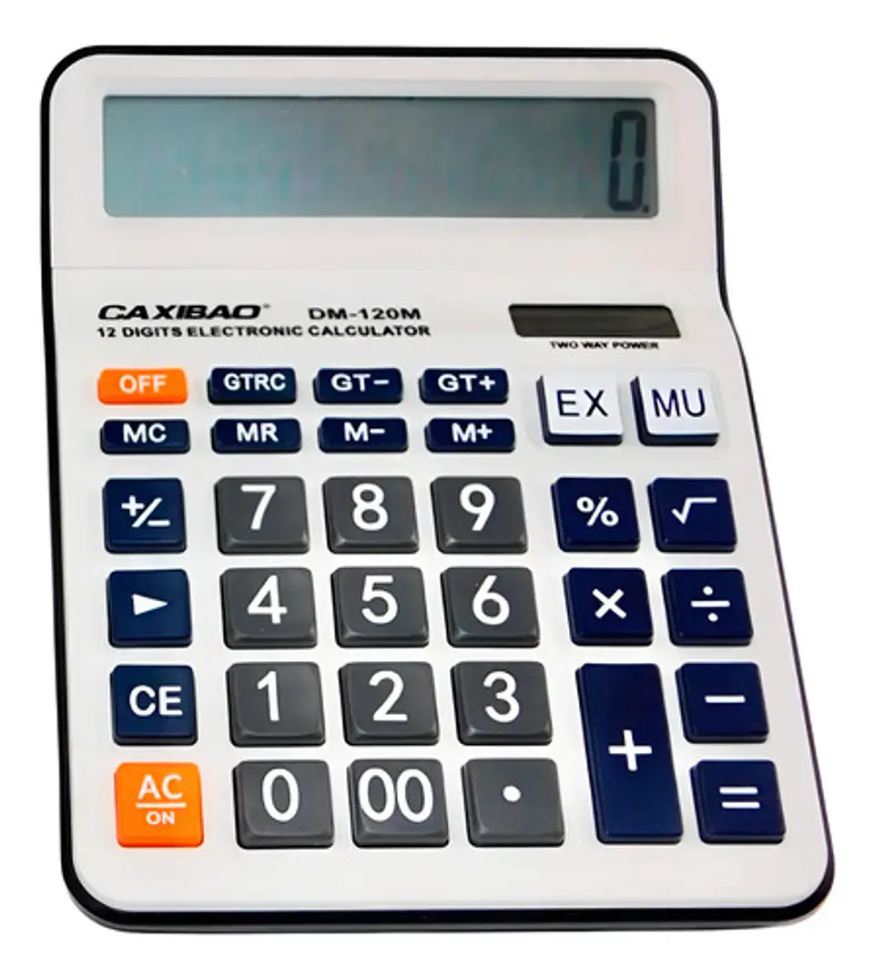 Calculadora Electrónica Funciones Basicas 12 Dígitos 1