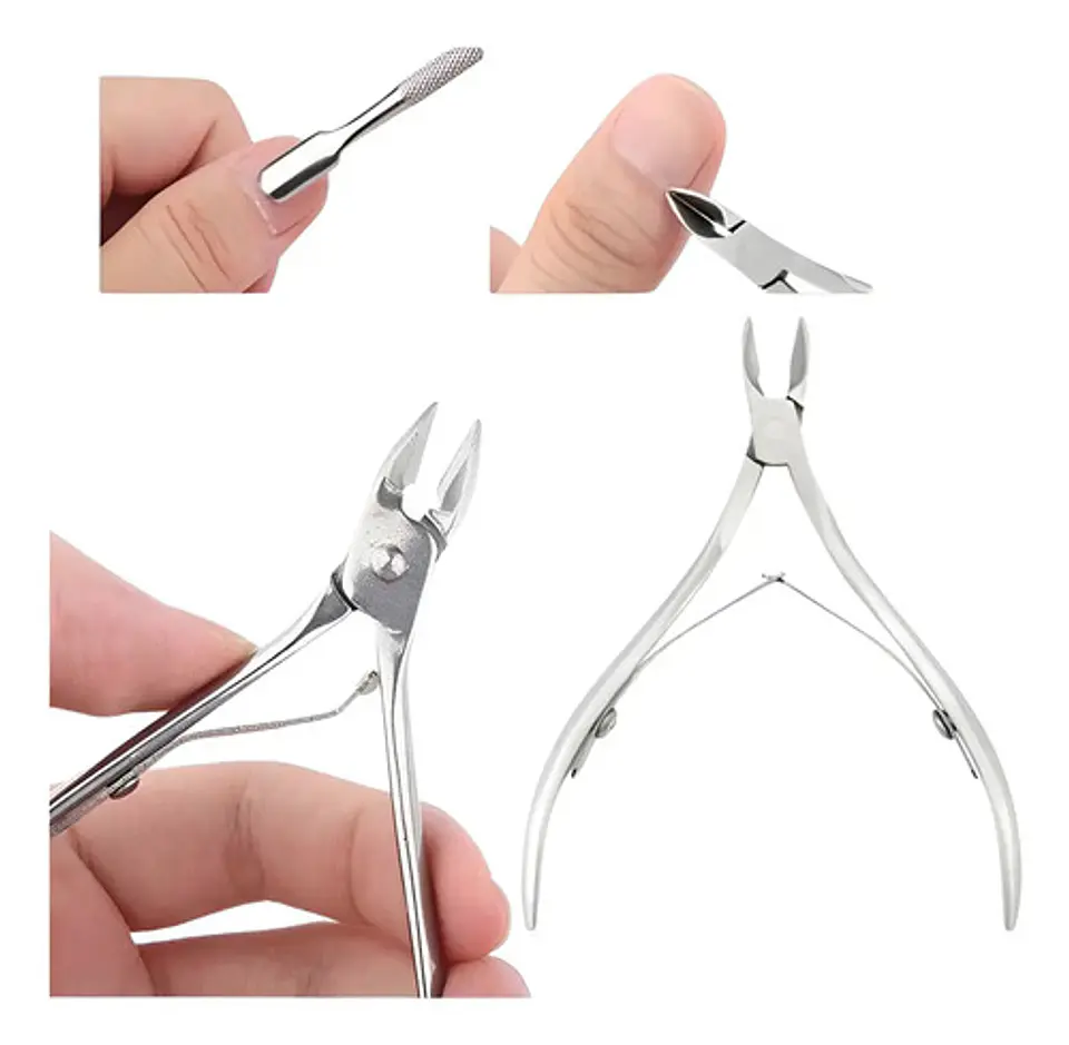 Pinza Profesional Cutícula Uñas 1