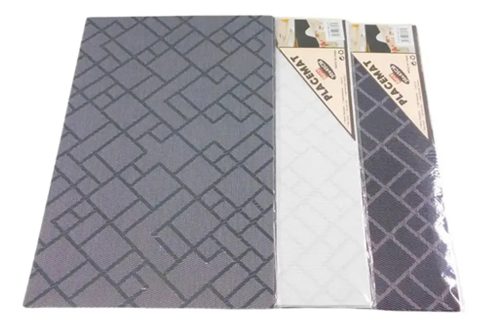 Individuales Juego De Mesa Mantel X6 Und  Cuadros  2