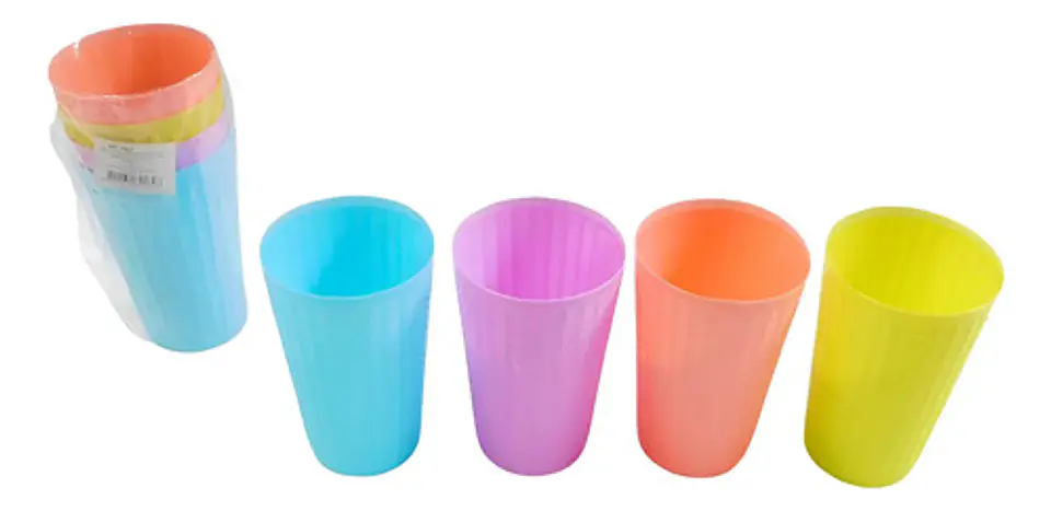 Vasos Pocillos Pvc Utensilios De Cocina 4und 1