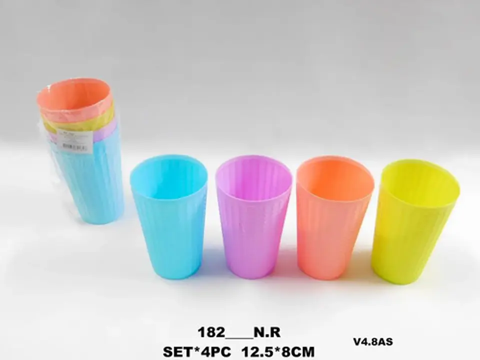 Vasos Pocillos Pvc Utensilios De Cocina 4und 2