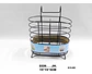Base Para Cubiertos Negro Metálico Utensilios De Cocina   - Miniatura 2
