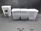 Caja Almacenamiento Con Tapa Recipiente Utensilios Cocina X3 - Miniatura 2
